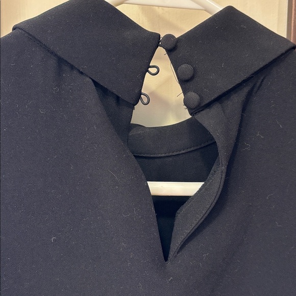 ZARA 2 PC outfit. Black Mini Dress Size L. + long beige sleeveless vest. Size M - Picture 12 of 12